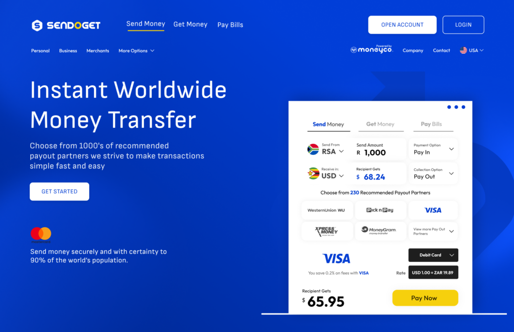 Money Remittance Platform UI