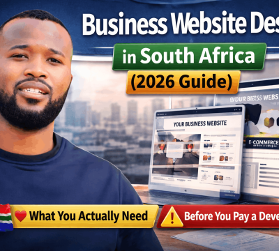 small business website design example for small business South Africa